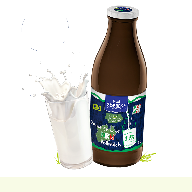 Frische Bio NRW Milch  1l S bbeke